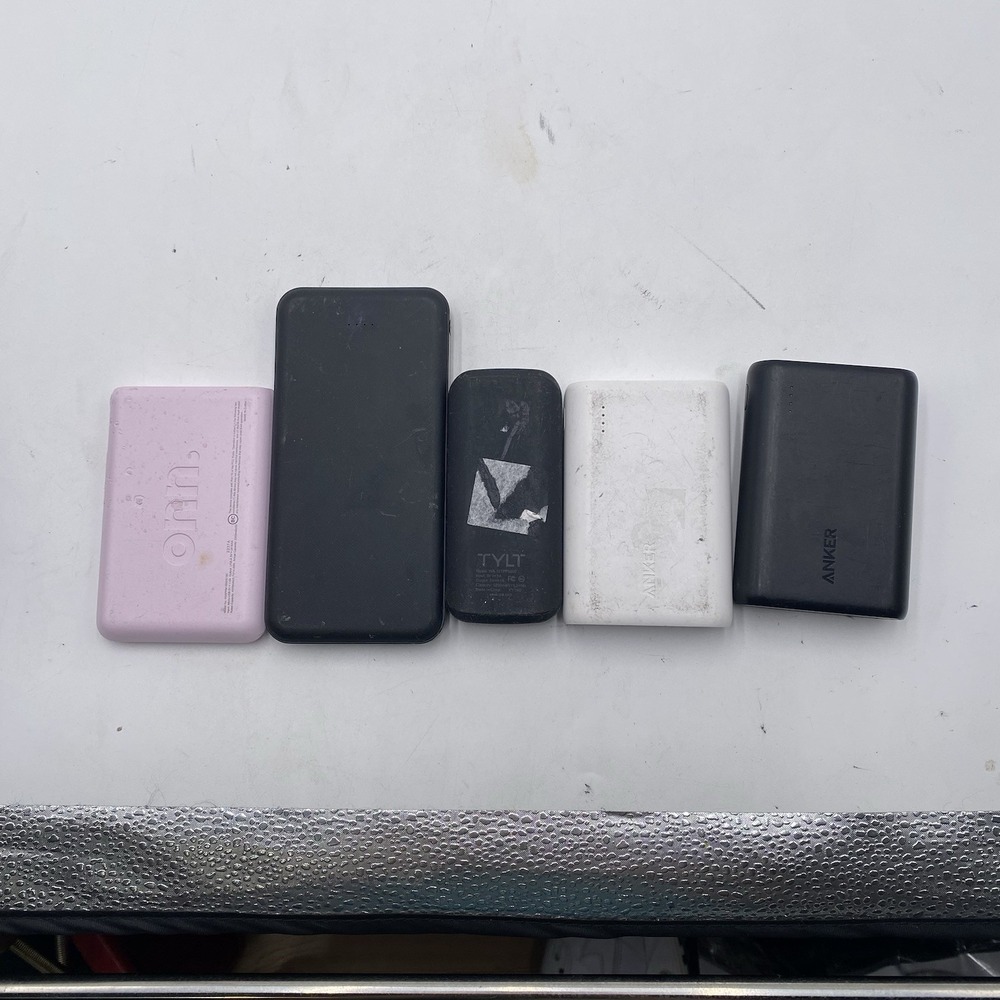 Lot Of 5 Portable Charger Power Bank 20W USB-C WORKING ANKER TYLT Etc